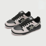 School Retro Multicolor Star Sneakers for Couples
