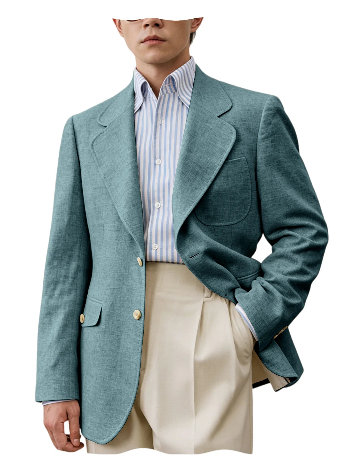 Men's Linen Casual Blazer