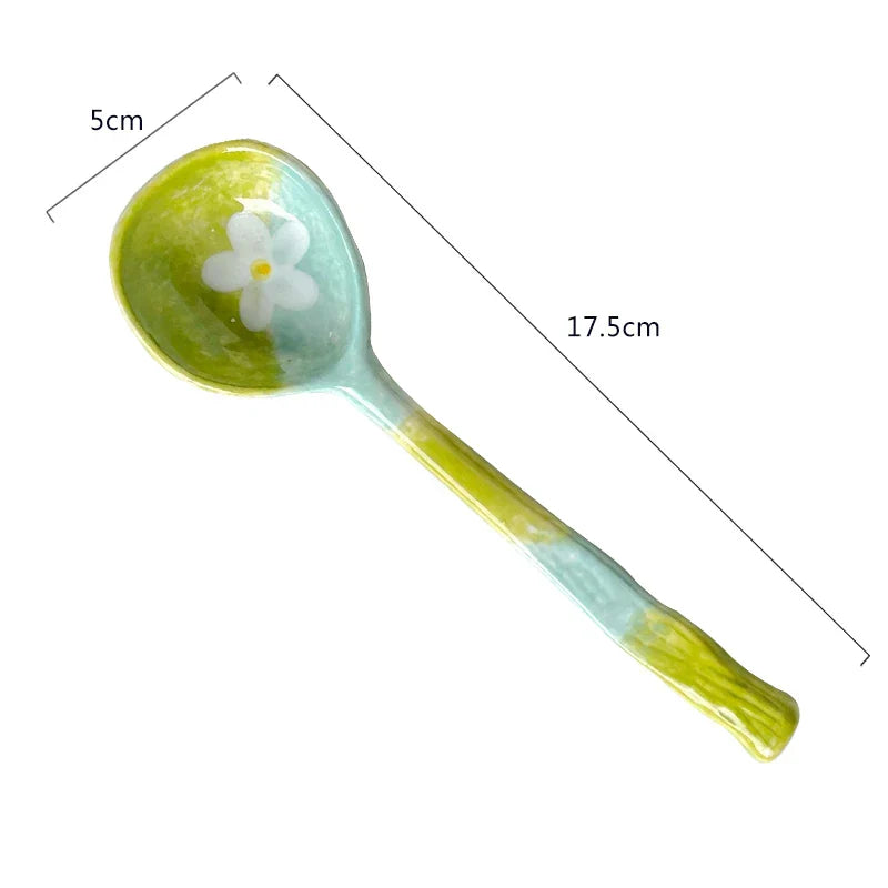Ceramic Flower Spoon