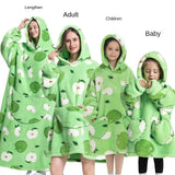 Family Oversize Sherpa Blanket Hoodie