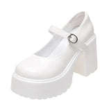 Coquette Core Chunky Platform Heels