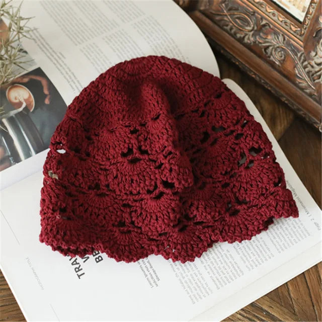 Handmade Knitted Hollow Out Beanie
