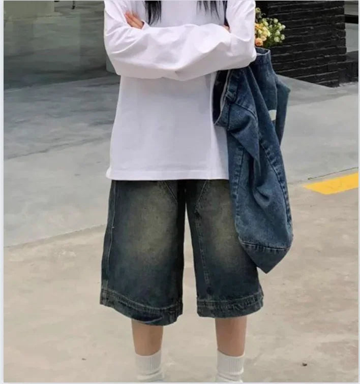 Vintage Baggy Blue Denim Jorts