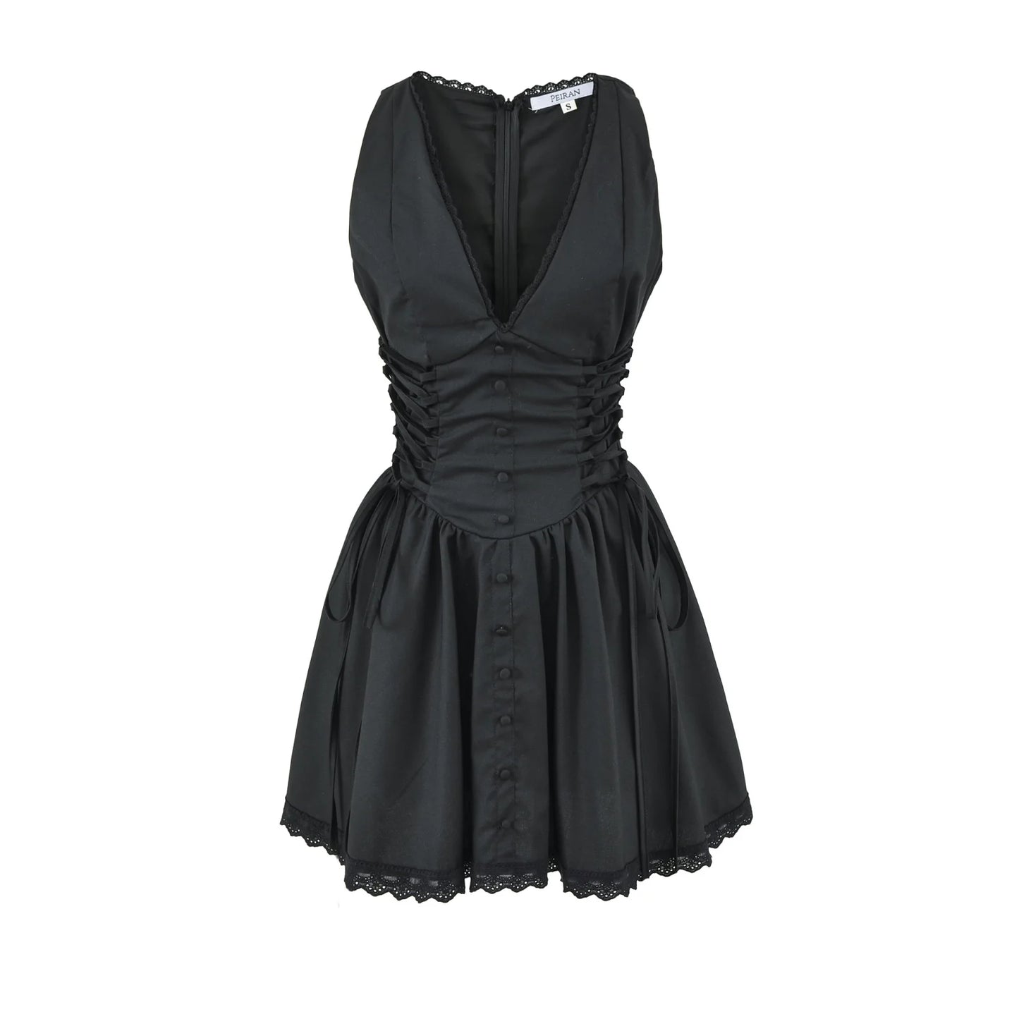 Women's V Neck Sleeveless Mini Dress