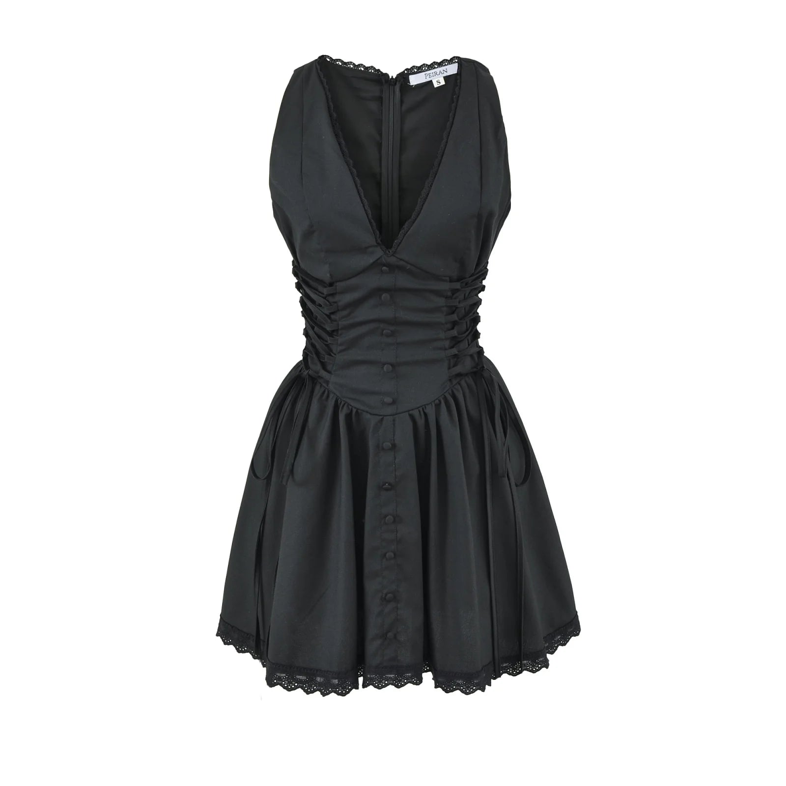 Women's V Neck Sleeveless Mini Dress