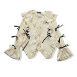 Coquette Aesthetic Irregular Blouse