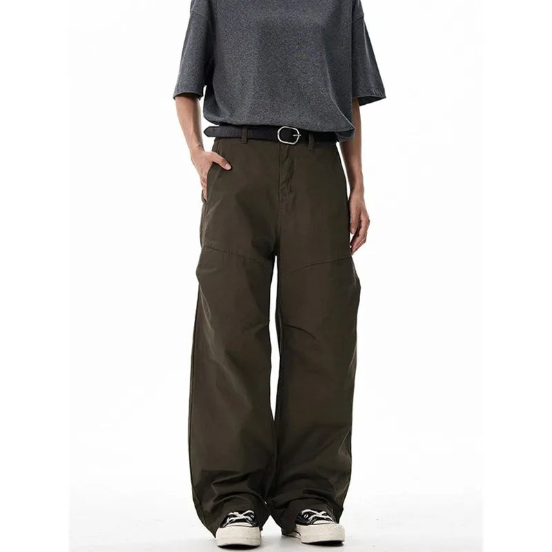 Wide-leg Pleated Lightweight Pants