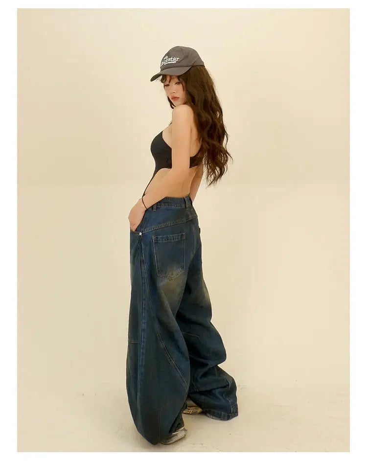 Y2k Trendy Loose Retro Wide Leg Jeans