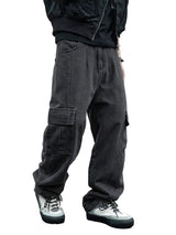 Straight Leg Korean Cargo Jeans