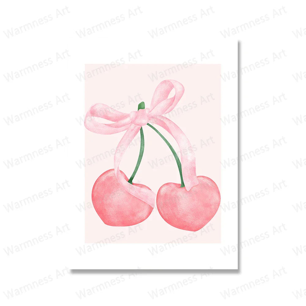 Pink Bow Coquette Poster