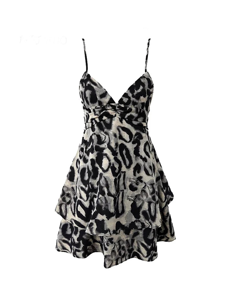 Vacation Leopard Midi Dress