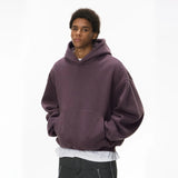 Eggshell Fleece Curved Hem Hoodie