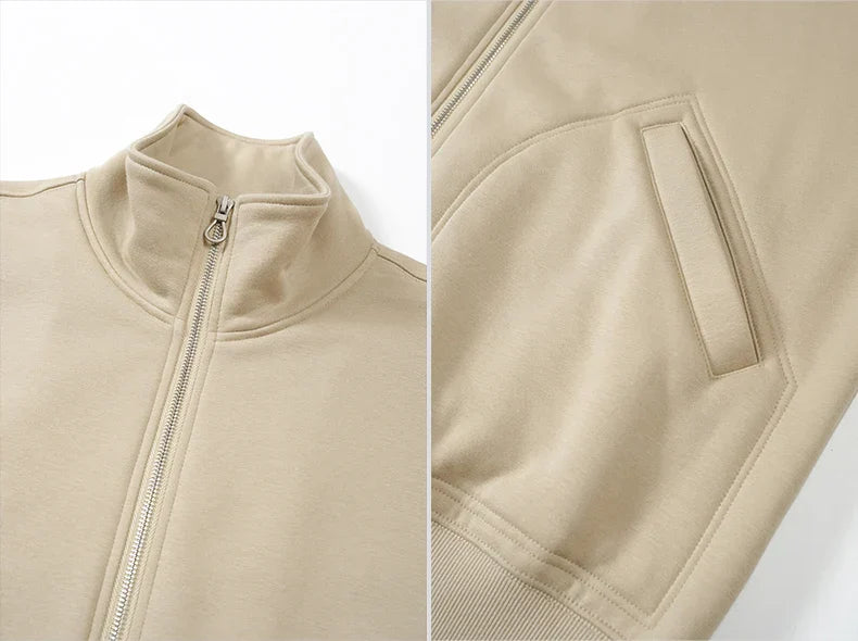 Stehkragen Winterfleece Windbreaker Jacke