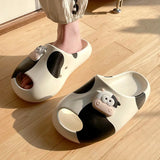 Cute Cow Cartoon Comfy Slippers