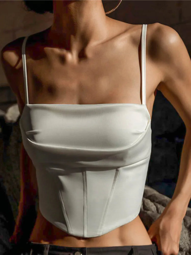 Elegant Lace-Up Sexy Backless Tank Top