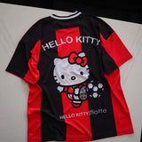 Gothic Kitty Anime Print T-Shirt
