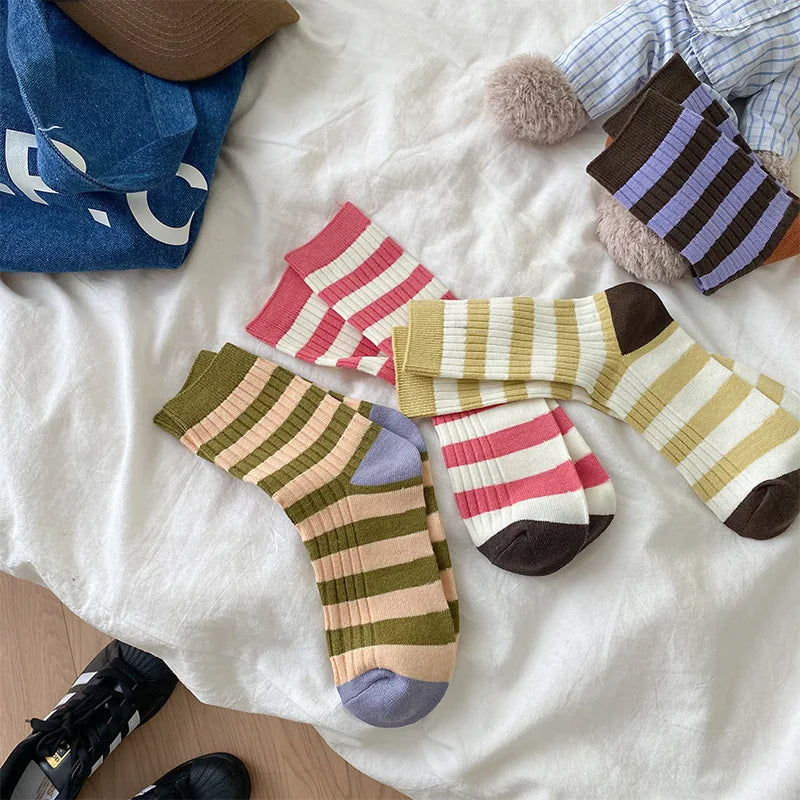 Korean Style Thick Mid-tube Socks