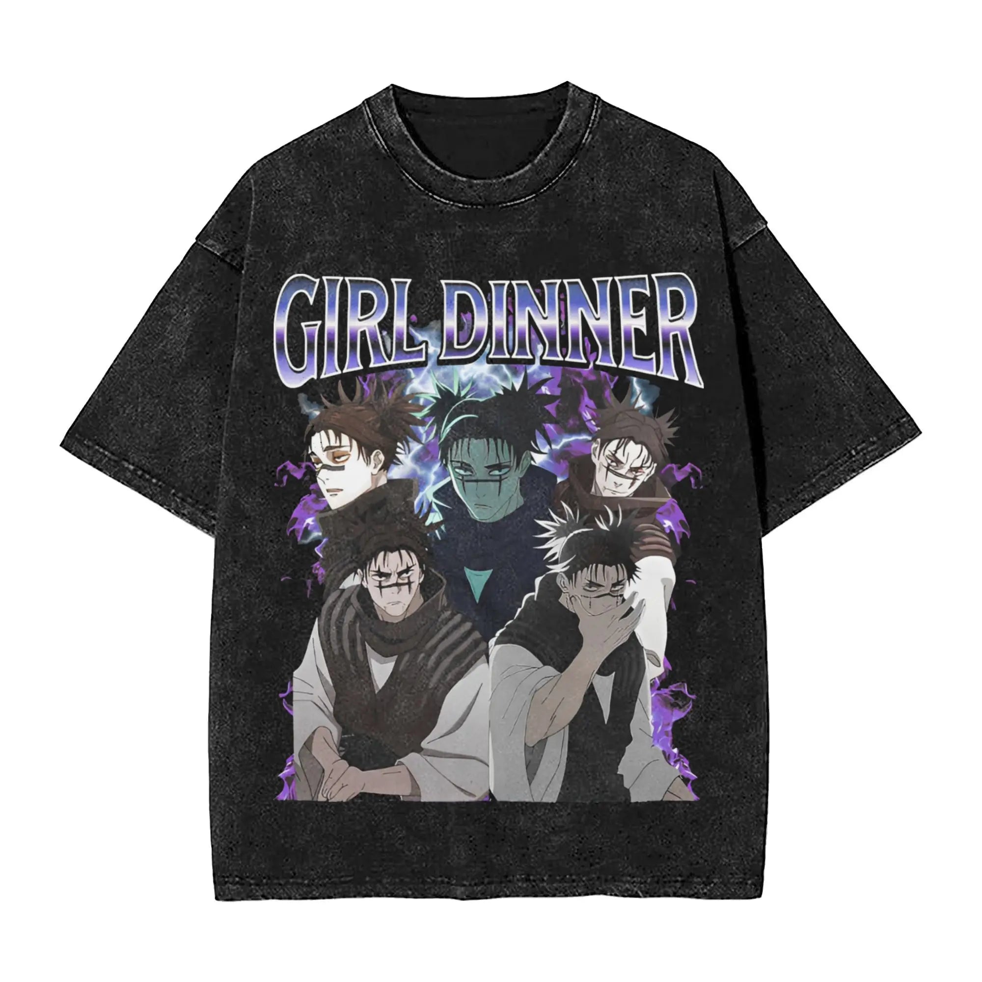 Anime Print Girl Dinner T-shirt