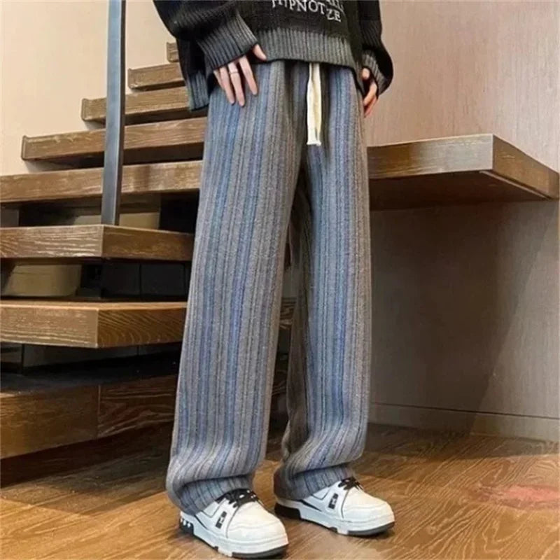 Comfy Woolen Straight Leg Pants