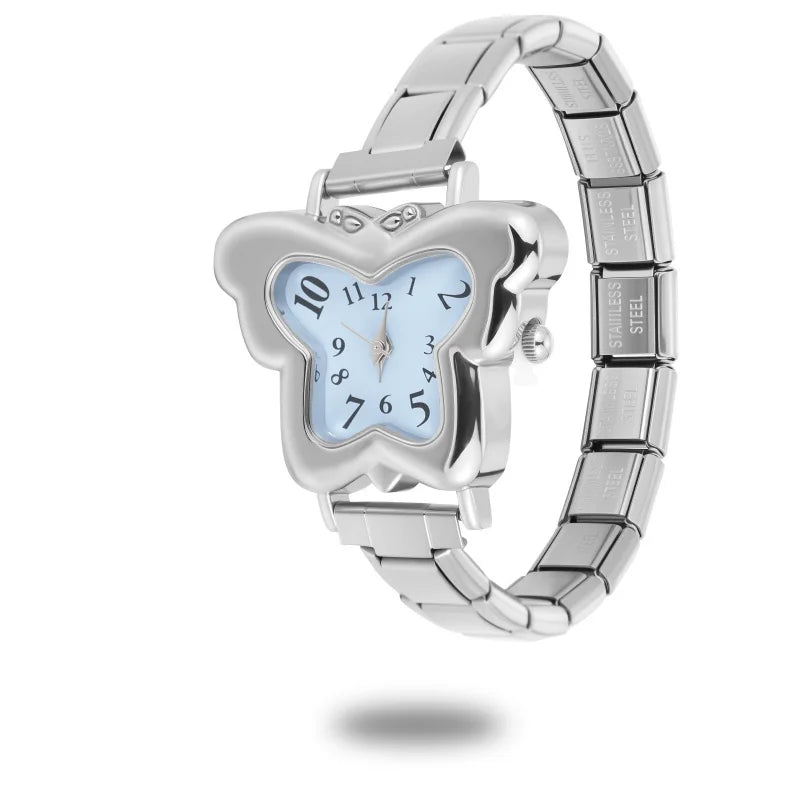 Italian Stainless Butterfly Watch