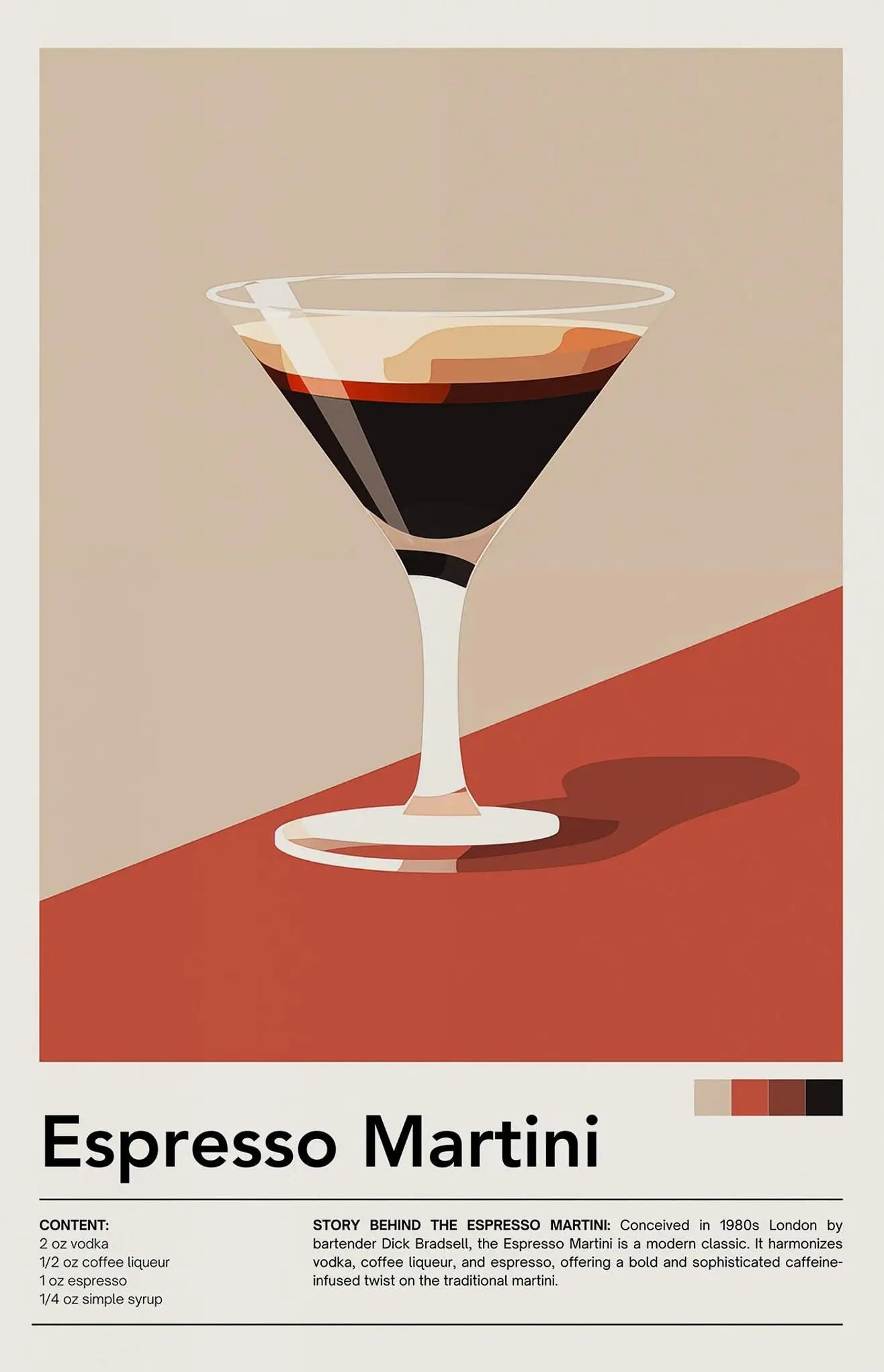 Nostalgic Minimalist Cafe Posters