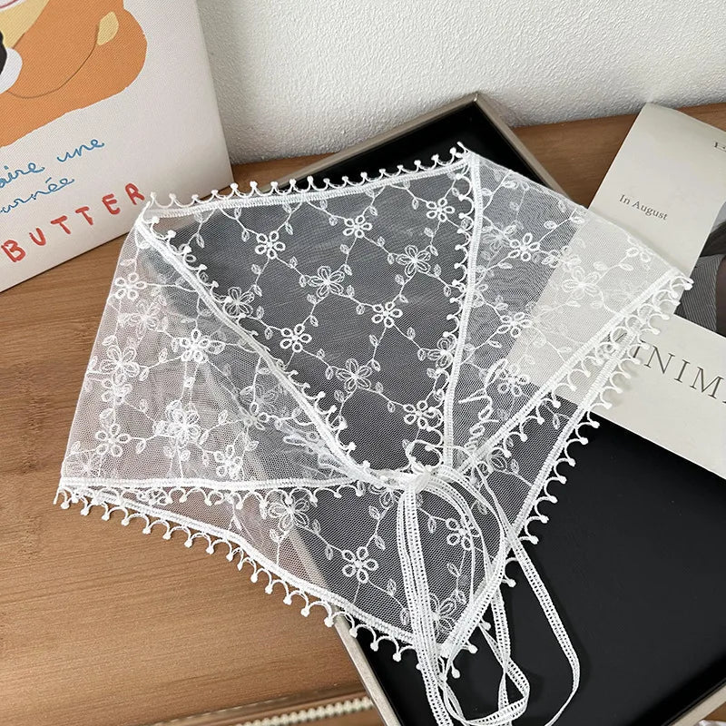 Women's Transparent Triangular Bandana