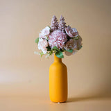 Vintage Nordic Ceramic Vase With Dry Flower