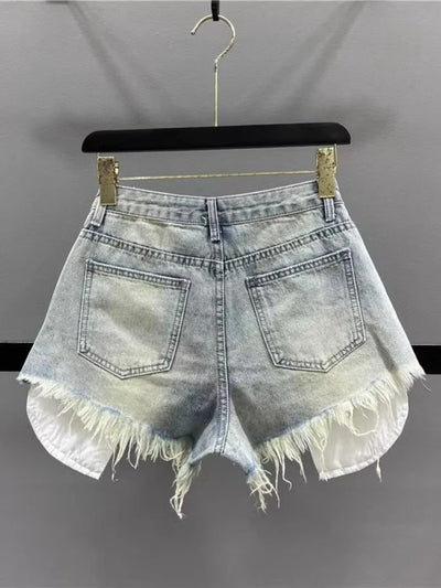 Y2K Distressed Denim Mini Shorts
