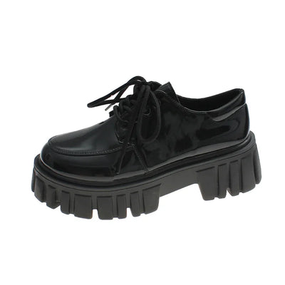 Corporate Girlie Black Leather Shoes
