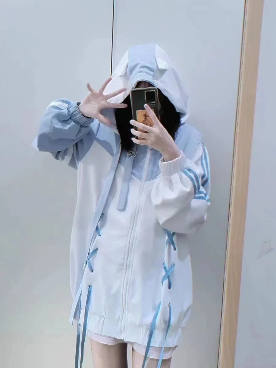 Gothic Kawaii Oversized Hoodie