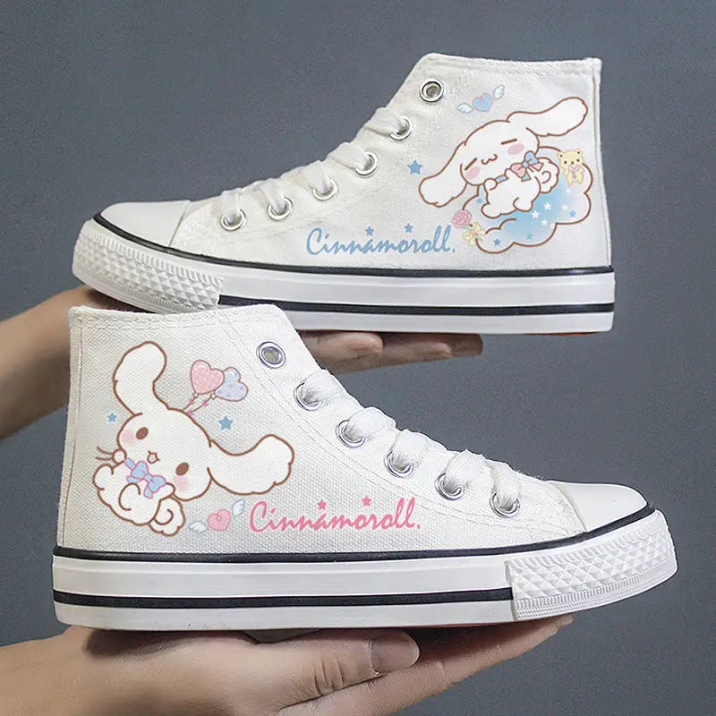Kitty Lace Up Canvas Shoes