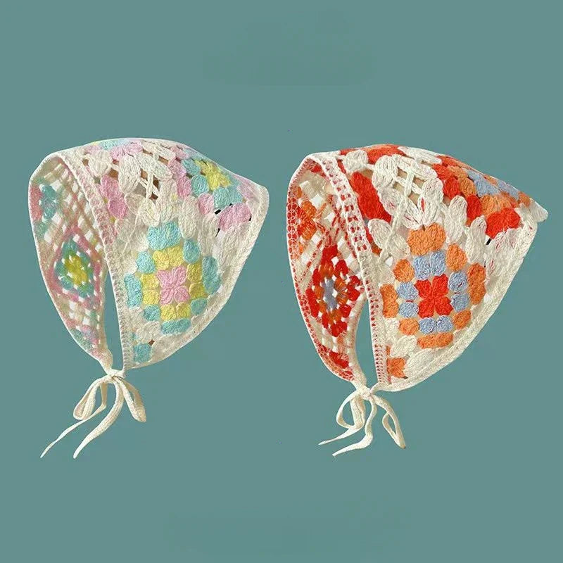 Floral French Style Triangle Handmade Headband
