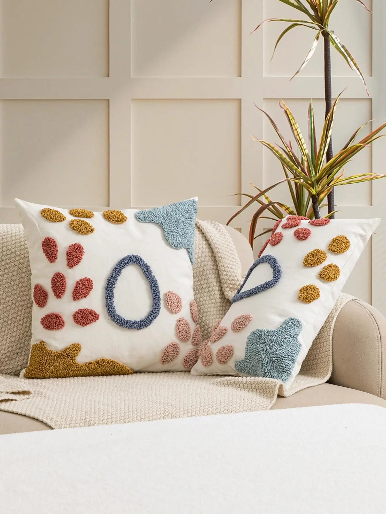 Colorful Petal Pattern Pillowcase