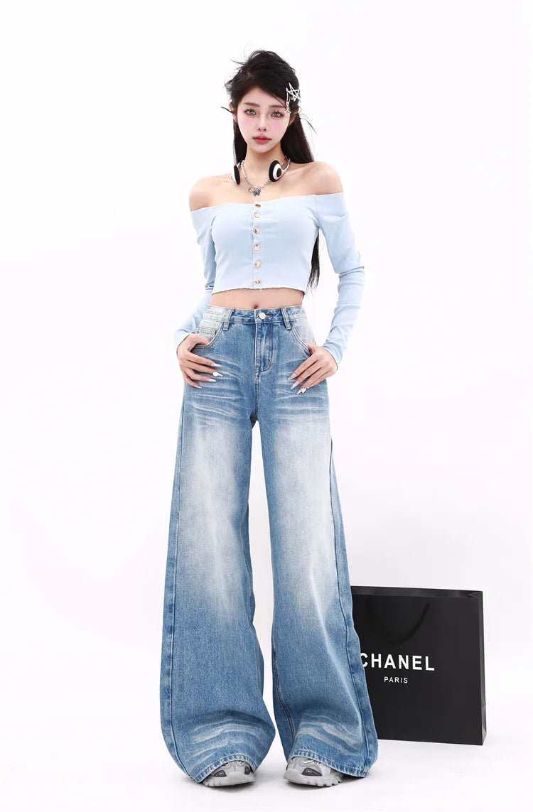 Soft Girl Comfort Straight-Leg Jeans