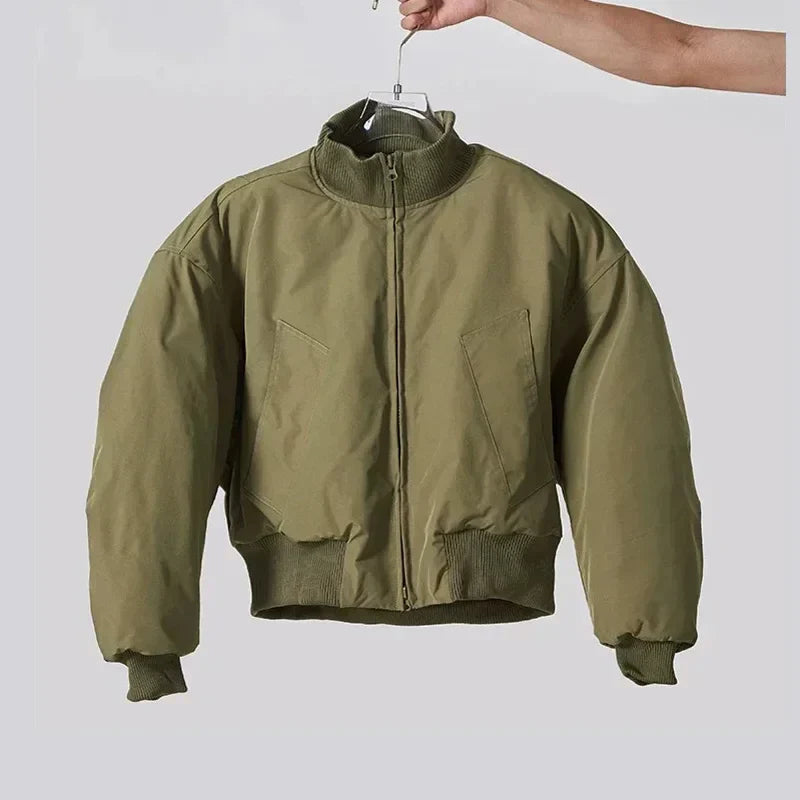 Korean Style Padded Winter Bomber Jacket