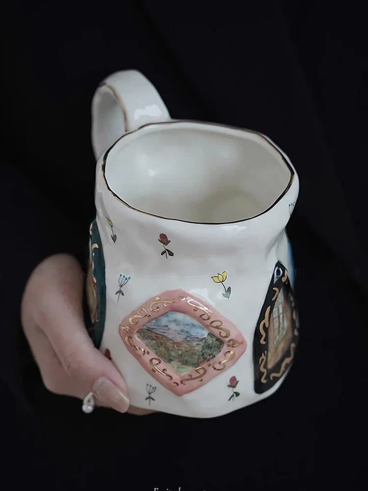 Retro Keramikbecher
