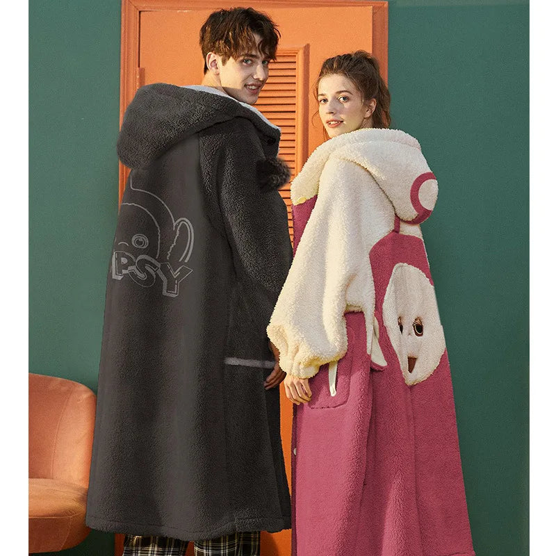 Pijama Grueso de Otoño e Invierno para Pareja