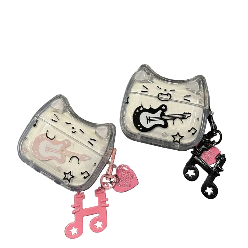 Funny Cartoon Guitar Protective Airpods Case