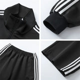 Striped Two-pieces Tracksuit Set