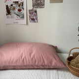 Solid Color Simple Striped Pillowcase
