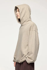 Comfy Solid Color Autumn Hoodie