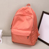 Solid Color Rounded School Backpack