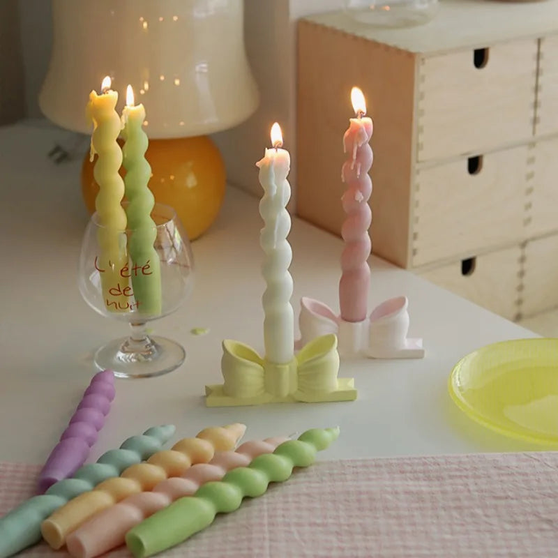 2 pc Spiral Candles