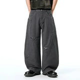 Vintage Distressed Gray Cargo Pants