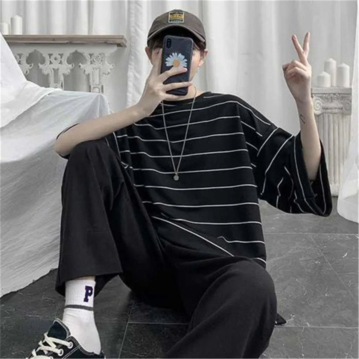 Summer Oversized Stripped T-shirt