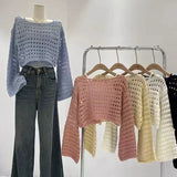 Crochet Fishnet Crop Top