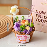 Ramo de flores de ganchillo vintage con flores de rosa