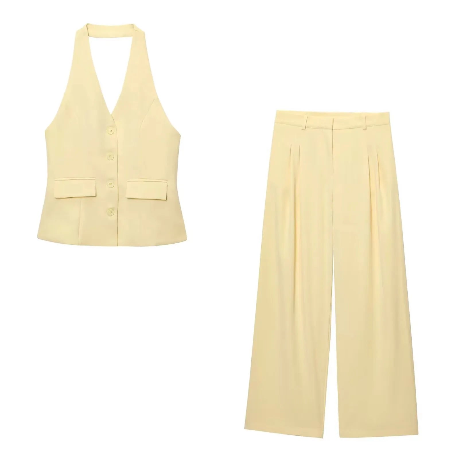 Old Money Women Solid Color Outfit