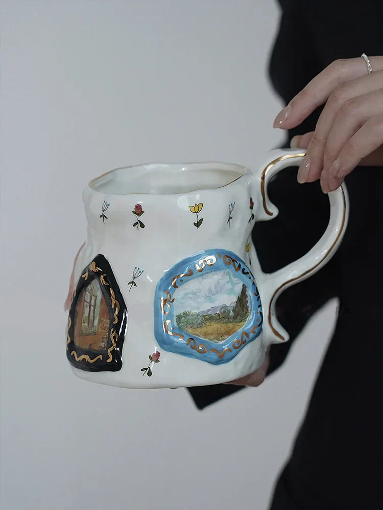 Retro Keramikbecher
