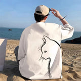 Korean Cat Oversized T-shirt